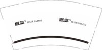 12251004概念 9盎司5000个加急：三蚊鸡simon 一次性定制纸杯、一次性广告纸杯设计图
