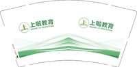 16251020上啦教育9盎司加厚3千个：yang9295777（微信1） 一次性定制纸杯、一次性广告纸杯设计图