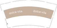 （印500个休白杯）12251005dolce vita9盎司加厚1千个：宝贝爱你lzl敏 一次性定制纸杯、一次性广告纸杯设计图
