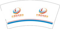 12251203 乒博乒乓球馆7盎司1千：方方22588 一次性定制纸杯、一次性广告纸杯设计图