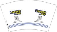 12251120 Espace Hive 12盎司1千：stefbluesky 一次性定制纸杯、一次性广告纸杯设计图