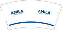 12251124AMILA9盎司加厚1千个：tb866568347 一次性定制纸杯、一次性广告纸杯设计图
