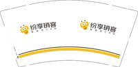 12251124纷享销客9盎司1千：舒一whitney 一次性定制纸杯、一次性广告纸杯设计图