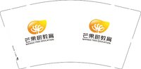 12251114芒果树教育9盎司1千：cuijing929 一次性定制纸杯、一次性广告纸杯设计图