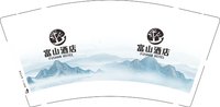 3141202 富山酒店 9盎司1000个：251202-151005509973744 一次性定制纸杯、一次性广告纸杯设计图