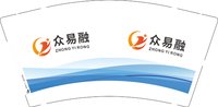 12251202众易融 9盎司1000个：张金玉班级 一次性定制纸杯、一次性广告纸杯设计图