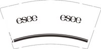 11251202 esee9盎司5千个：不是琳阿琳（现货100） 一次性定制纸杯、一次性广告纸杯设计图