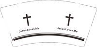 12251121Jesus Loves Me9盎司1千：570808570blank 一次性定制纸杯、一次性广告纸杯设计图