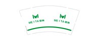 12251117 MEITA 健身9盎司加厚2千：tb426884469 一次性定制纸杯、一次性广告纸杯设计图