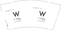 13251124 W.形象salon 9盎司特厚5千个：tb58400375（含4千个黑高盖） 一次性定制纸杯、一次性广告纸杯设计图