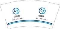 （印500只修白）12251125企连通9盎司加厚1千个：tb117554728 一次性定制纸杯、一次性广告纸杯设计图