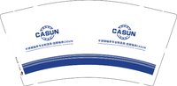 （印500修白杯）3141201 CASUN 9盎司特厚1000个：251201-154864227920305 一次性定制纸杯、一次性广告纸杯设计图