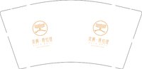12251203 灵溯9盎司1千：常德板砖哥 一次性定制纸杯、一次性广告纸杯设计图