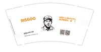 12251217 RISGOO9盎司350克专版5千（500一箱）：ck13794884889 一次性定制纸杯、一次性广告纸杯设计图