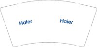 12251209 Haier 9盎司1万个：tb2068_67 一次性定制纸杯、一次性广告纸杯设计图