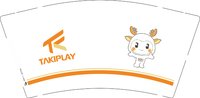 12251216TAKIPLAY9盎司加厚1千个：wzlzz001 一次性定制纸杯、一次性广告纸杯设计图