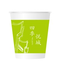13251222 （改）四季悦城 7盎司5千个：雪未落花已开 一次性定制纸杯、一次性广告纸杯设计图