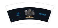 12251217 Kasbear9盎司350克专版1千（对色生产有样品500一箱）：ck13794884889 一次性定制纸杯、一次性广告纸杯设计图