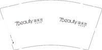12251217柒禾页9盎司1千：611py 一次性定制纸杯、一次性广告纸杯设计图