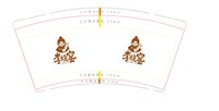 16251211 李烧窑9盎司5千：是蒸高嗨啊 一次性定制纸杯、一次性广告纸杯设计图