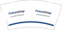 12251205 Futureway9盎司加厚2千：张光欢梁月娥 一次性定制纸杯、一次性广告纸杯设计图
