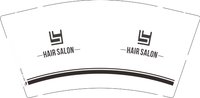 13251220 HAIR SALON 9盎司5千：a790721230 一次性定制纸杯、一次性广告纸杯设计图