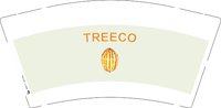 3141217 （橙色）TREECO 9盎司2000个：251217-509497863832493 一次性定制纸杯、一次性广告纸杯设计图