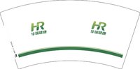 （印500修白杯）3141209 HR华瑞健康 7盎司特厚1000个：251209-194662951242226 一次性定制纸杯、一次性广告纸杯设计图