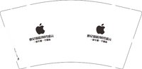 12251207 苹果图案9盎司 加厚1千只加急：美好的一切13888532391 一次性定制纸杯、一次性广告纸杯设计图