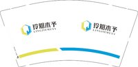 （印刷500）12251214玲姐木予9盎司加厚1千：tb103470811 一次性定制纸杯、一次性广告纸杯设计图
