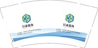 15260317有改 甘肃鑫海工贸有限责任公司 9盎司1千个加急：百度微信蒂爵珠宝，贝诚商贸 一次性定制纸杯、一次性广告纸杯设计图