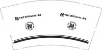 3140315 TNT桌球 9盎司350g专版2000个：260315-643846705542921 一次性定制纸杯、一次性广告纸杯设计图