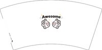 12260319Awesome7盎司5千个（装50一条）：maggie蔡蔡 一次性定制纸杯、一次性广告纸杯设计图