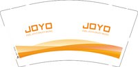12260313 JOYO9盎司加厚1千：温柔蓝蓝的海风哇 一次性定制纸杯、一次性广告纸杯设计图
