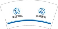 3140728 幸福国际 7盎司1000个：260728-014564780450214 一次性定制纸杯、一次性广告纸杯设计图