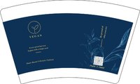 13260913 VEGAN 16盎司1千（含同等数量黑高盖）：日出c 一次性定制纸杯、一次性广告纸杯设计图