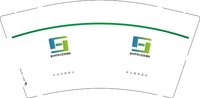 12260920扬州市邗江区数据局9盎司加厚2千：柳树小铺 一次性定制纸杯、一次性广告纸杯设计图