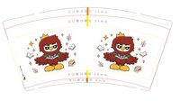 12260916 老鹰动画图 9盎司加厚2千：ningjingxuell 一次性定制纸杯、一次性广告纸杯设计图