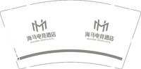 3140921 海马电竞酒店 9盎司1000个：260921-153626908312806 一次性定制纸杯、一次性广告纸杯设计图
