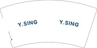 16260912Y.SING 7盎司1千：沫然iloveyou 一次性定制纸杯、一次性广告纸杯设计图