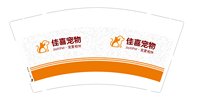 （印500修白杯）9340920 佳喜宠物 9盎司特厚1000个：260920-468755495241663 一次性定制纸杯、一次性广告纸杯设计图