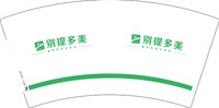 12260918 别提多美 7盎司1万（50个一条）：p15008189911（微信付） 一次性定制纸杯、一次性广告纸杯设计图